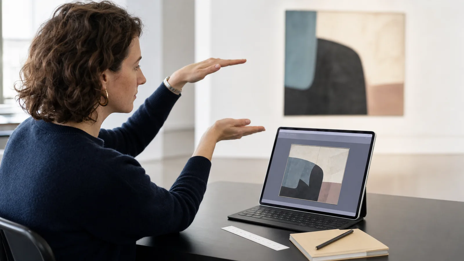 Hoe groot is dat kunstwerk echt? Zo lees je schaal op een museumscherm